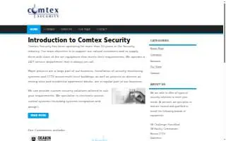 Comtex - CCTV, Access Control & Business Telephone Systems of Elizabeth website