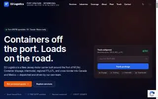 D2 Logistics website