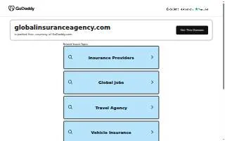 Global Insurance Agency of Elizabeth website