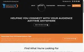High Touch Speaking website
