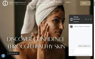 Geria Dermatology - Rutherford of Elmwood Park website