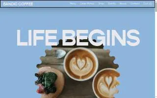 Bandic Coffee website