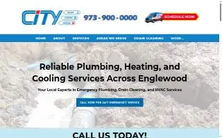 City Plumbers Heating Air Conditioning & Drain Cleaning website