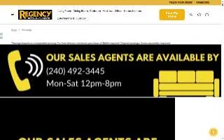 Regency Furniture of Ewing website