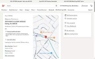 Walgreens of Ewing website