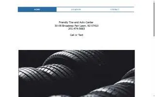 friendly tire and auto center (Honda / Acura / Toyota) website