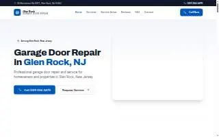 Glen Rock Garage Door Repair Services website