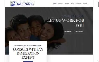 Law Offices of Jae Park, LLC - Immigration website
