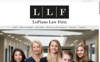 LoPiano Law Firm website