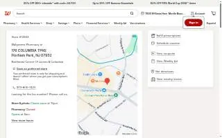 Walgreens Pharmacy of Florham Park website