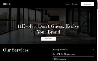 11Evolve | Digital Marketing Agency website
