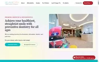 Beam City Pediatric Dentistry & Orthodontics website