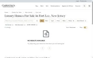 Christie's Real Estate - Fort Lee website
