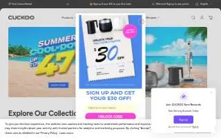 Cuckoo Rental (쿠쿠 렌탈) Brand Store NJ website