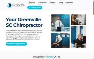 Elite Spine Chiropractic of Fort Lee website