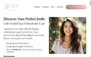 Grace Orthodontics of Fort Lee website