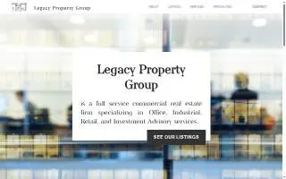Legacy Property Group LLC website