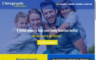 Chiropractic LifeCenter website