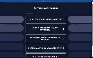 Forrester Law Firm of Franklin website