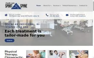Franklin Lakes Sport & Spine website