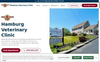 Hamburg Veterinary Clinic website