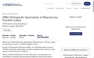 HMH Orthopedic Specialists of New Jersey