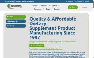 NutriSport Pharmacal Inc. website