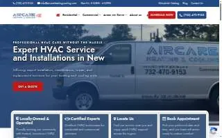 Aircare Heating & Cooling Corporation website