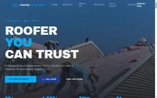 Aventis Construction & Roofing website