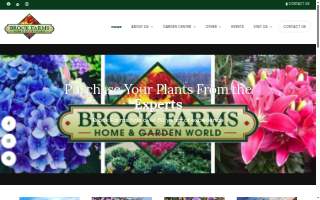 Brock Farms Home & Garden World website