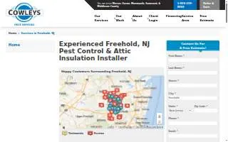 Cowleys Pest Services of Freehold website