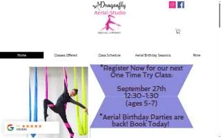 Dragonfly Aerial Studio website