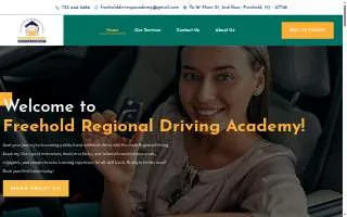Freehold Regional Driving Academy website