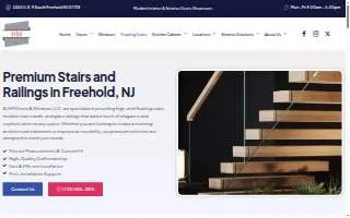 HM Doors & Windows LLC - Modern Stairs and Railings of Freehold website