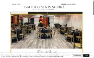 Gallery Events Studio website