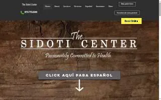 Sidoti Center for Chiropractic of Garfield website