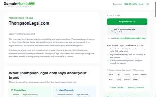 Thompson Consulting- Attorney At Law LLC website