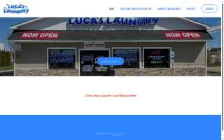 Luca's Laundry website