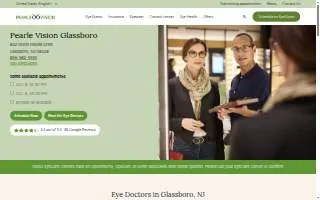 Pearle Vision of Glassboro website