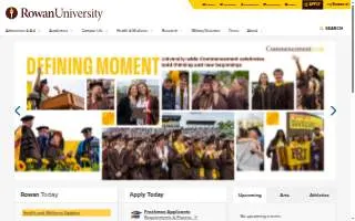 Rowan University Technology Assistance Center website
