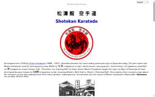 Shotokan Karate-do Taka Ryu website
