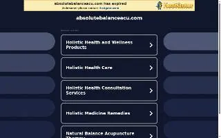 Absolute Balance Acupuncture Clinic of Glen Rock website