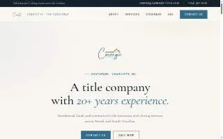 Carnegie Title, LLC of Glen Rock website