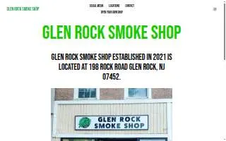 Glen Rock Smoke Shop website