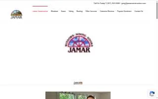 Jamar Construction A Leader in Siding, Doors and Windows Solutions website