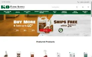 KO Floor Supply website