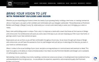 Prominent Builders & Design, LLC website