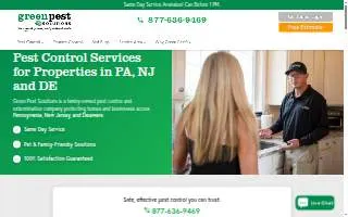 Green Pest Solutions of Gloucester City website