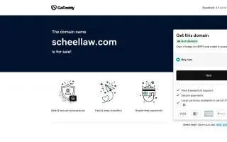 The Scheer Law Group of Gloucester City website