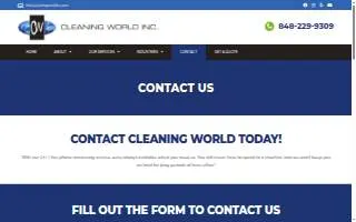 Cleaning World, Inc of Hackensack website